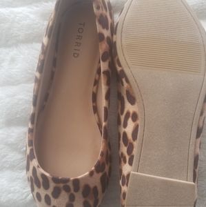 Torrid Brand New Leopard Flats 9W Wide